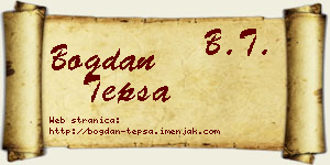 Bogdan Tepša vizit kartica